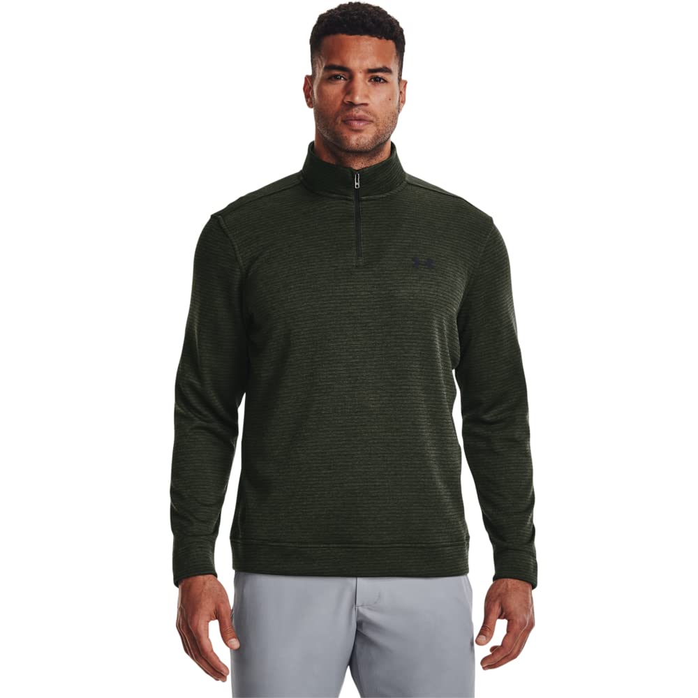 Under Armour Mens Storm SweaterFleece Quarter Zip, (310) Baroque Green / / Black, XX-Large