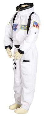 Aeromax Jr. Astronaut Suit with Embroidered Cap, White, size 8/10