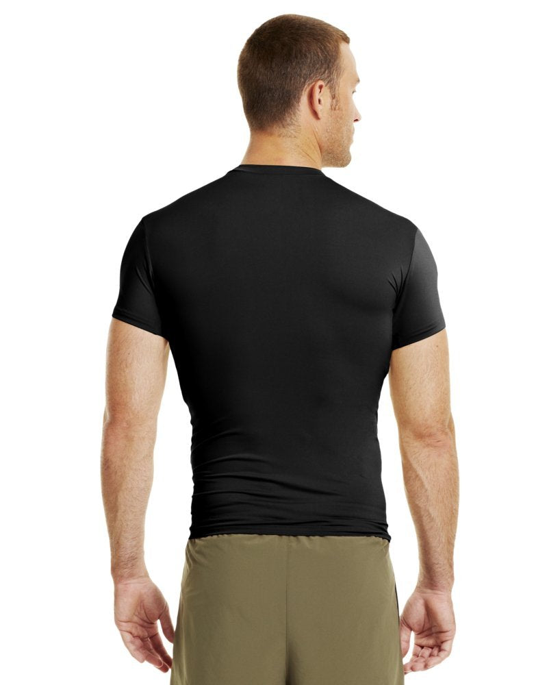 Under Armour Men's Tactical HeatGear Compression Short Sleeve T-Shirt LG Black
