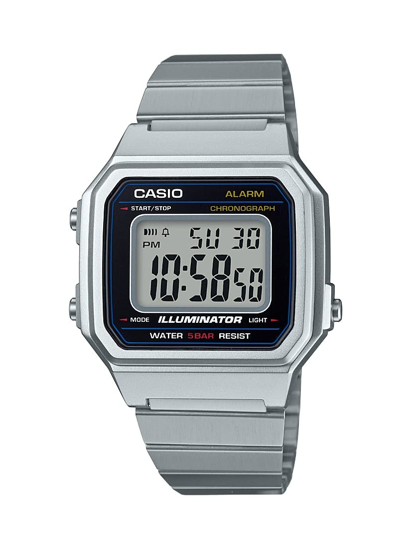 Casio Men's B650WD-1ACF Classic Digital Display Quartz Silver Watch