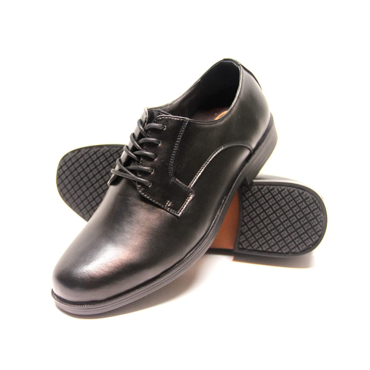 Genuine Grip 940-7W Womens Black Slip-Resistant Oxfords Dress Shoes Size 7 Wide