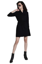 High Star Women'S Cotton Tulip Knee-Length Dress (Hswdrswip861_Black