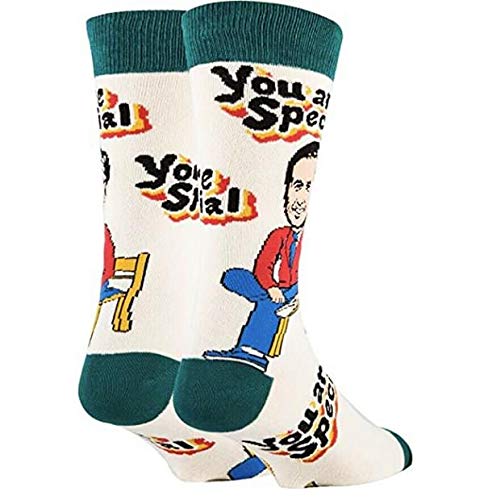Ooohyeah Men's Mr. Rogers Crew Sock, You Are Special, One Size Fits Most