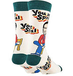 Ooohyeah Men's Mr. Rogers Crew Sock, You Are Special, One Size Fits Most