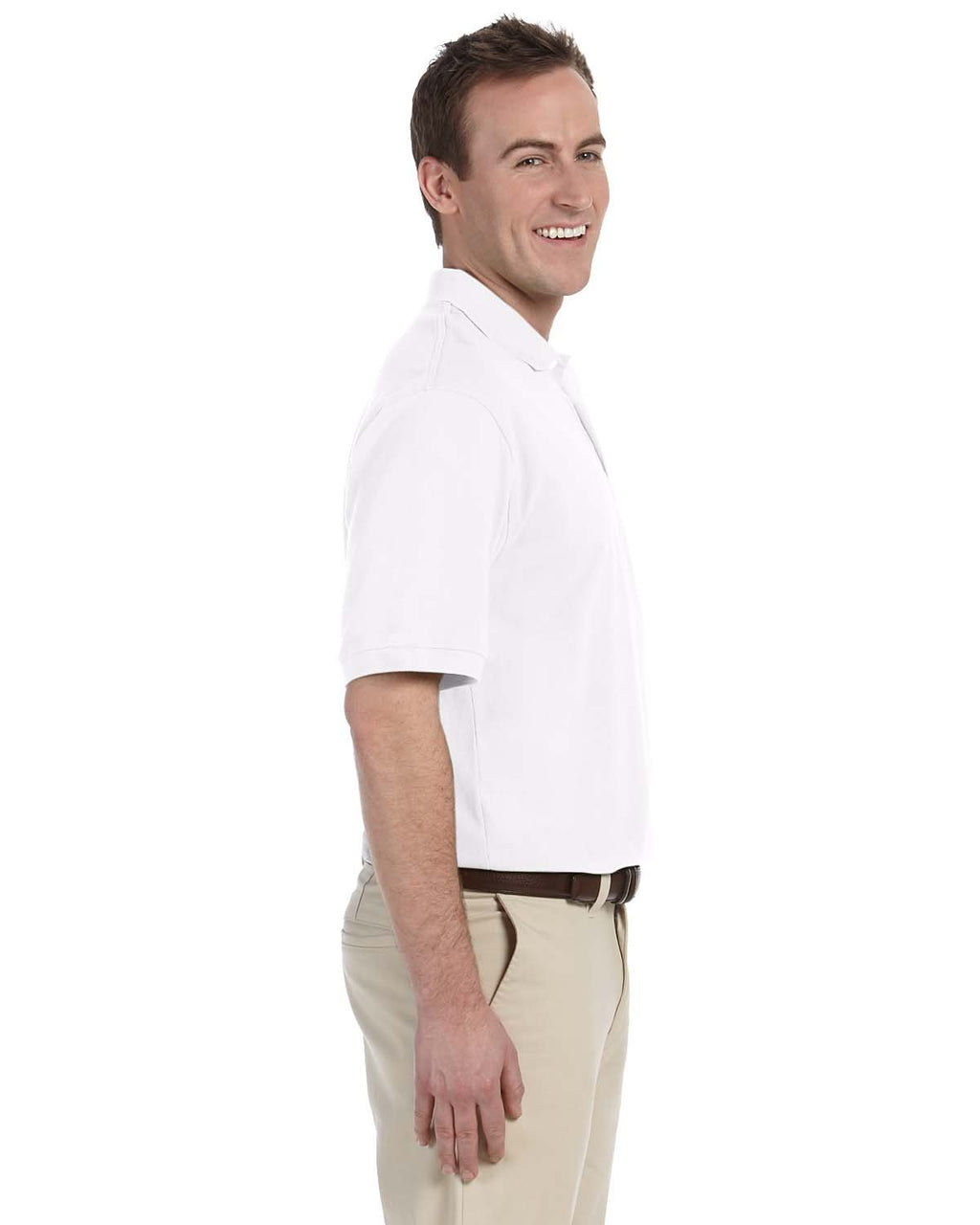 Mens 56 oz Easy BlendPolo - WHITE - XS(D0102H76806)