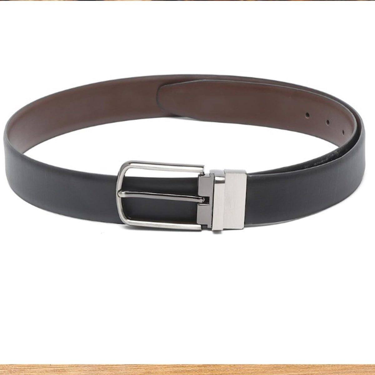 Men Formal, Casual, Party, Evening Brown, Black Genuine Leather Reversible Belt ()_699 38
