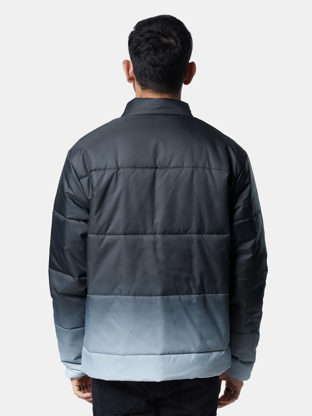 The Souled Store| Gangsta Jacket Mens and Boys Puffer Jackets|Full Sleeve|Regular fit Solid| 100% Polyester Grey Color Men Puffe