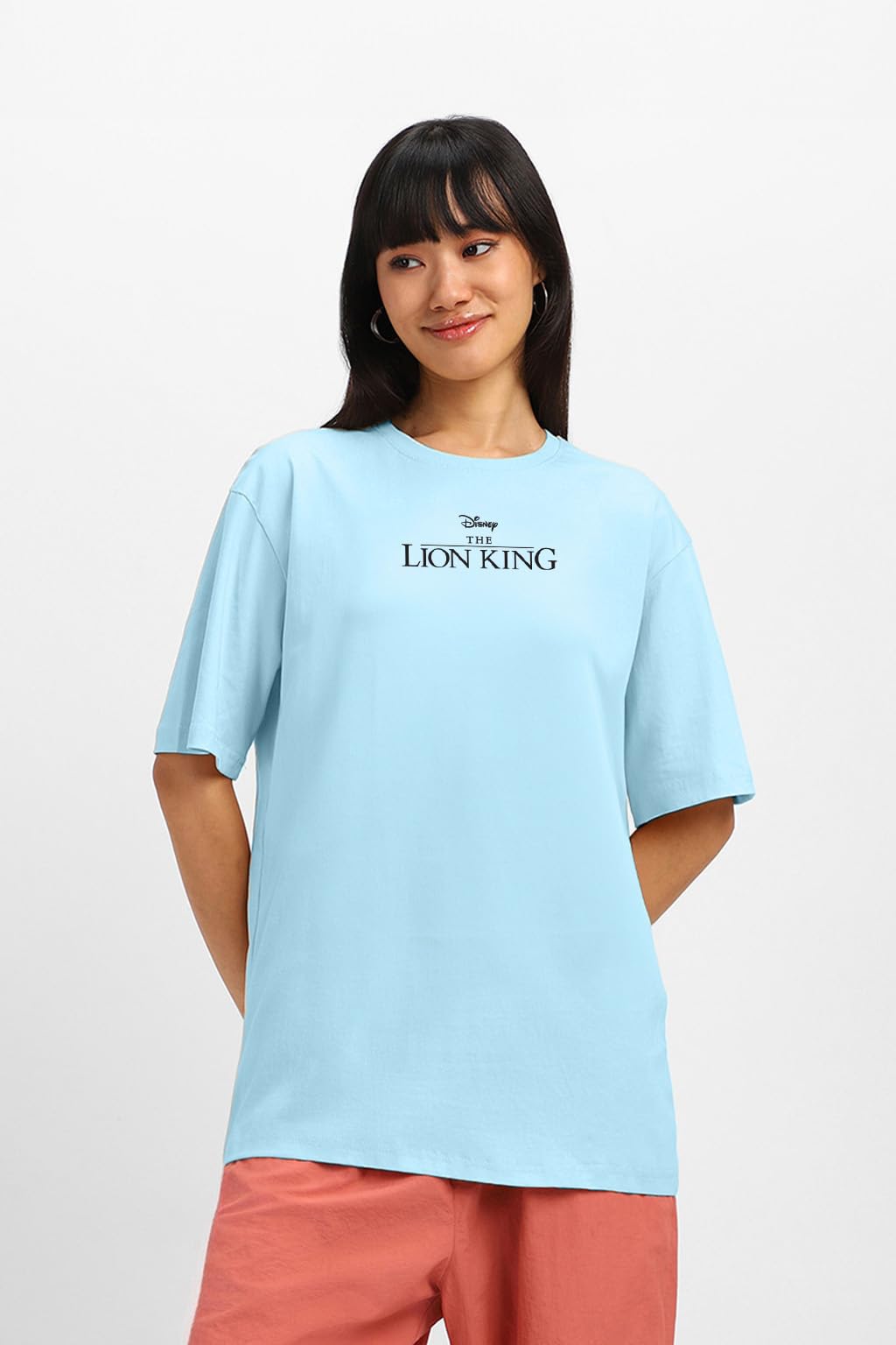 Juneberry 100% Pure Cotton Oversized Baggy Fit Official Disney Merchandise Cool & Goofy Graphic Printed T-Shirt For Women (Os_Ds