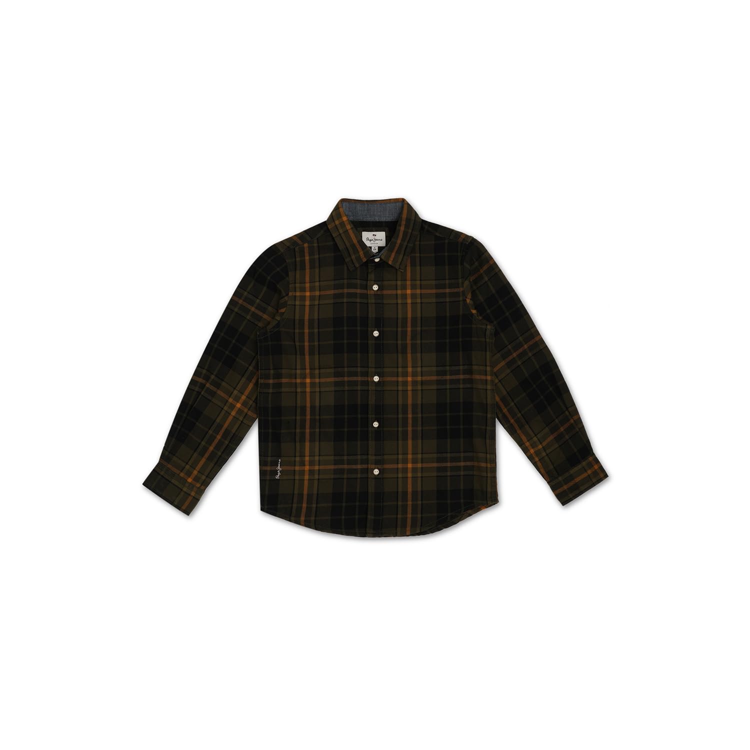 Pepe Jeans BoyS Regular Fit Shirt (Pb302538_Olive Green