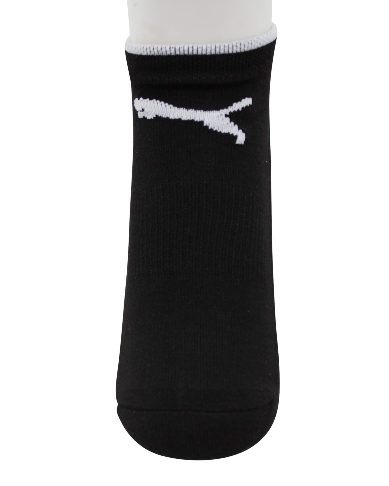 PUMA Women's 6 Pack Low Cut Socks, Black/White, 9-11 US P116390-009