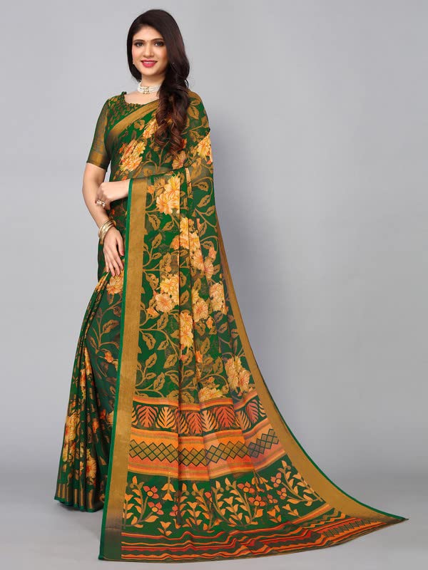 Satrani Womens Woven Brasso Saree