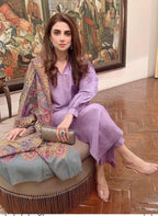 GoSriKi Womens Rayon Viscose Solid Straight Pakistani Kurta with Pant & Dupatta