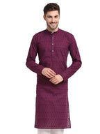 Jompers Mens Ethnic Embroidered Pure Cotton Kurta