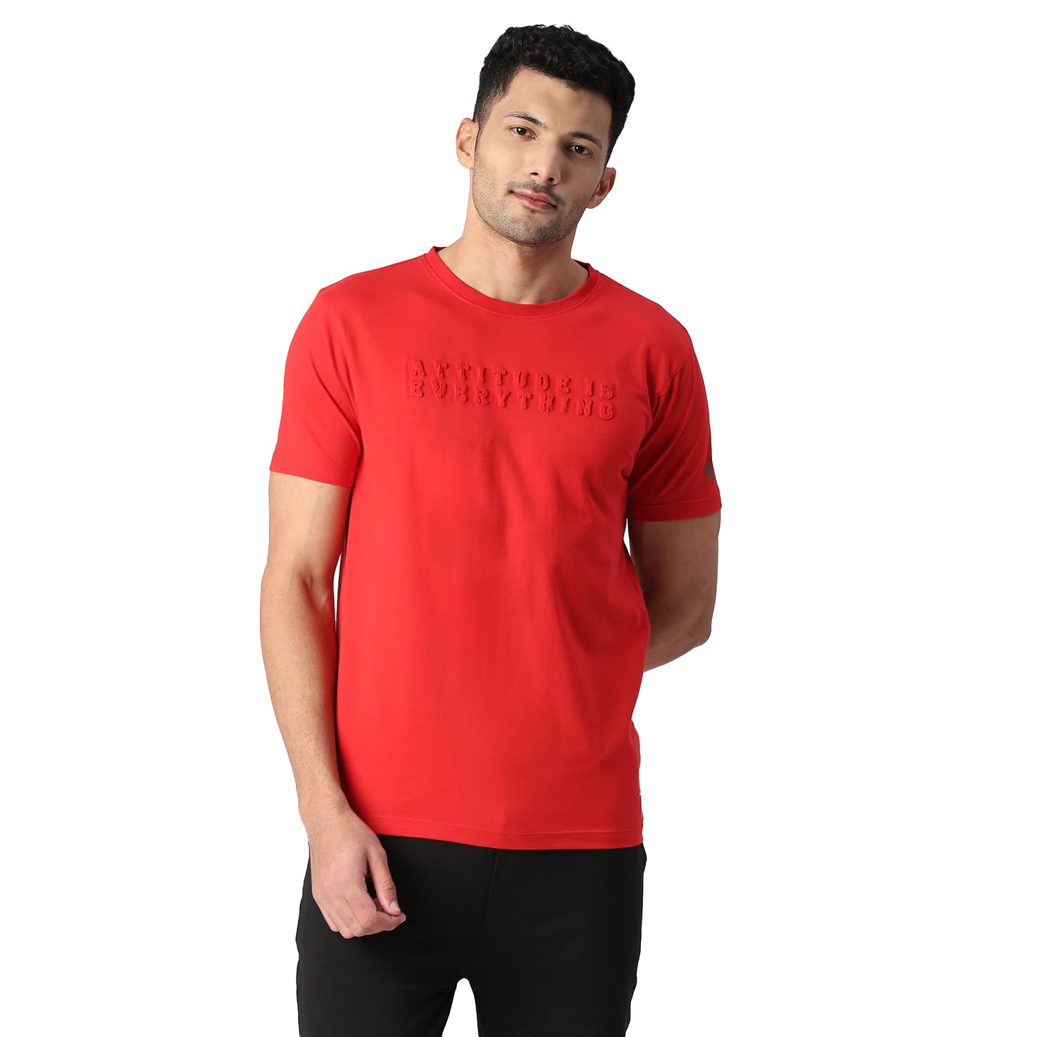 Pepe Jeans MenS Printed Slim Fit T-Shirt (Pm509071255S_Red