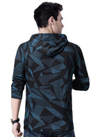 Eyebogler MenS Hooded Neck Full Sleeves Printed Regular Fit T-Shirt