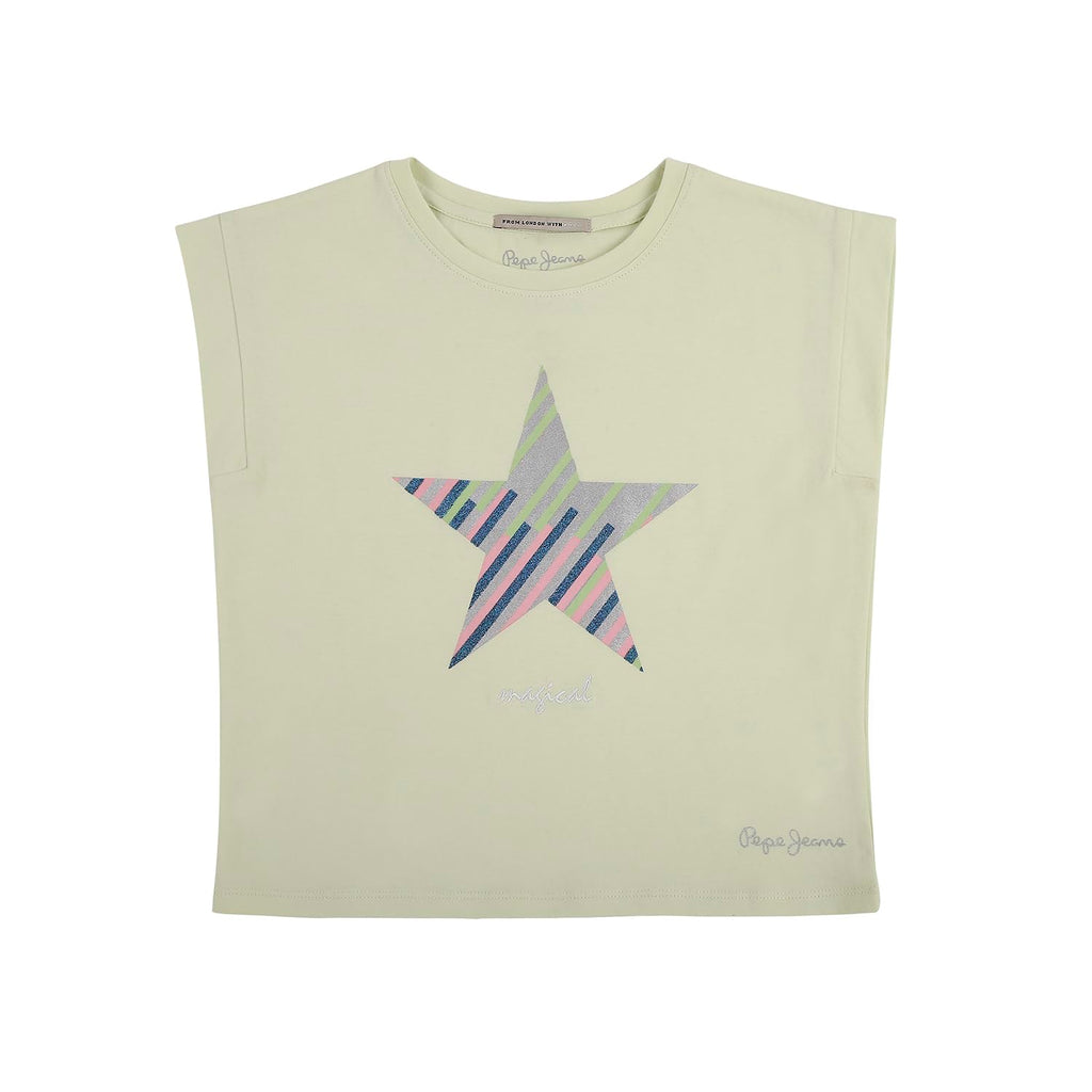 Pepe Jeans GirlS Regular T-Shirt (Pg502886_Lime 8)