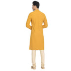 Manyavar Traditional SelfDesign SideOpening Kurta and Churidar Set for Men