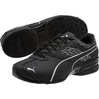 PUMA Men's Tazon 6 Wide Fracture FM Sneaker, Puma Black-Puma Black, 9 W US