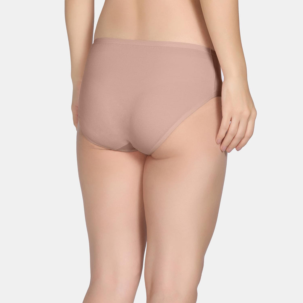 Zivame Womens Cotton Blend Classic Solid Hipster Panties (Pack of 3) (ZI28C0-Roeb Cho Fon B Bea_Roeb