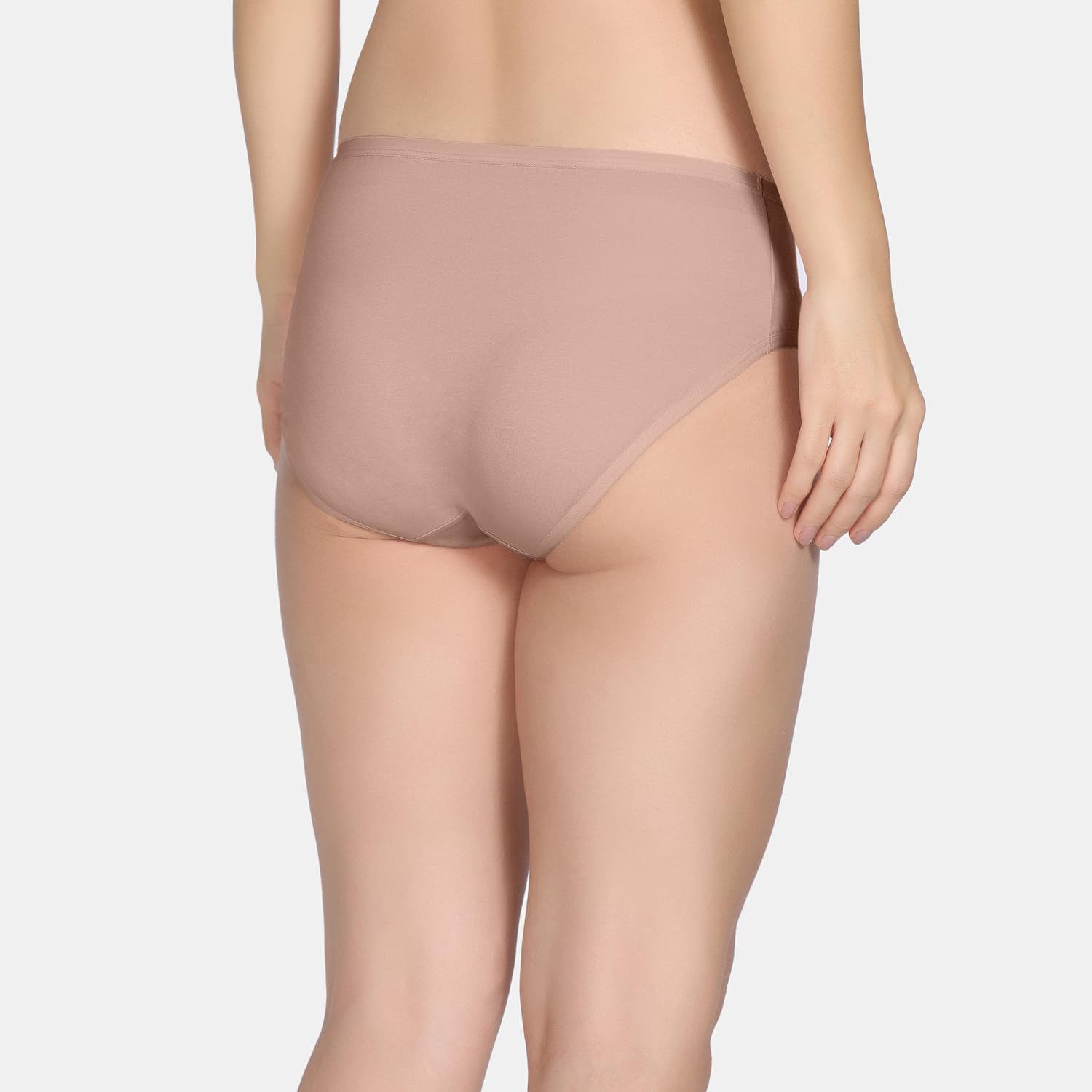 Zivame Womens Cotton Blend Classic Solid Hipster Panties (Pack of 3) (ZI28C0-Roeb Cho Fon B Bea_Roeb