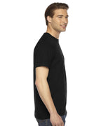 American Apparel Unisex Fine Jersey Short Sleeve T-Shirt, Black, Large