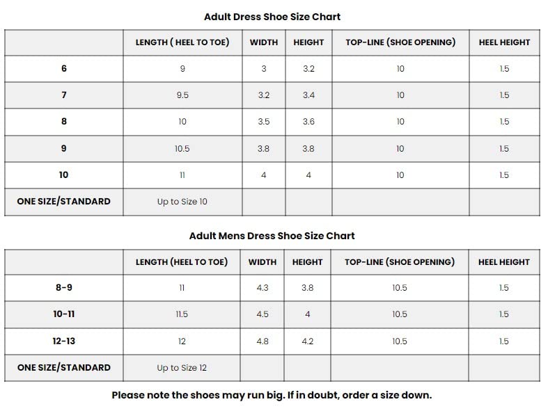 Rubies 283958 Mens Pimp Platform Black Shoes  Size 10-11