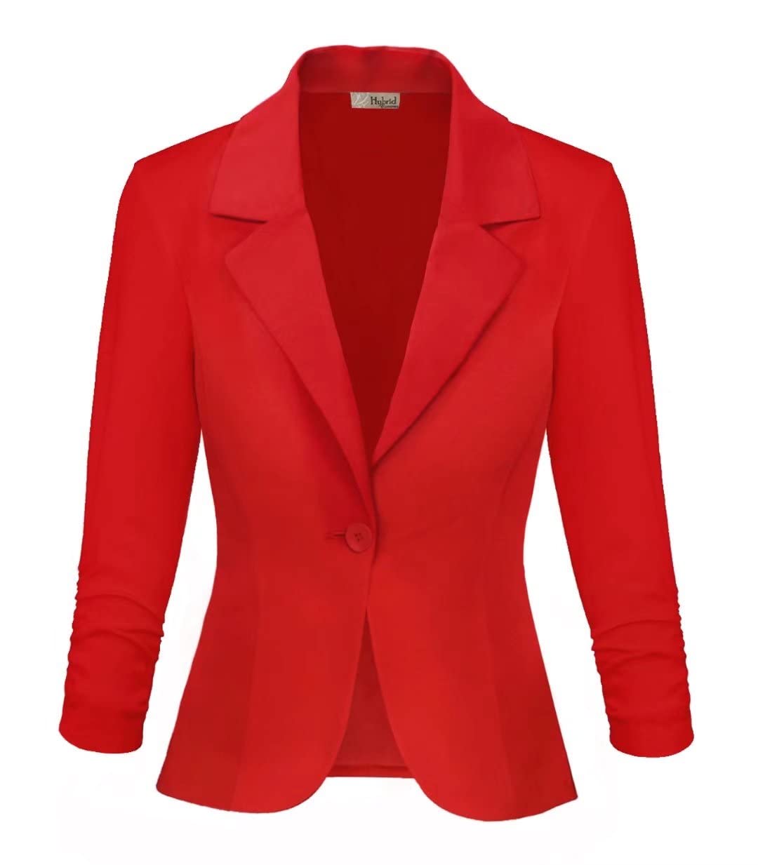 Womens casual Work Office Blazer Jacket JK1131 RED Medium