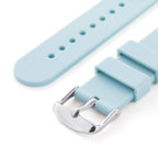 Archer Watch Straps - Silicone Quick Release Soft Rubber Replacement Watch Bands (Powder Blue, 24mm)