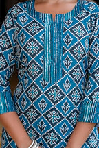 Lookmark Printed Cotton Blend Straight Kurta Pant With Dupatta Set-Stylish Ethnic Wear For Women