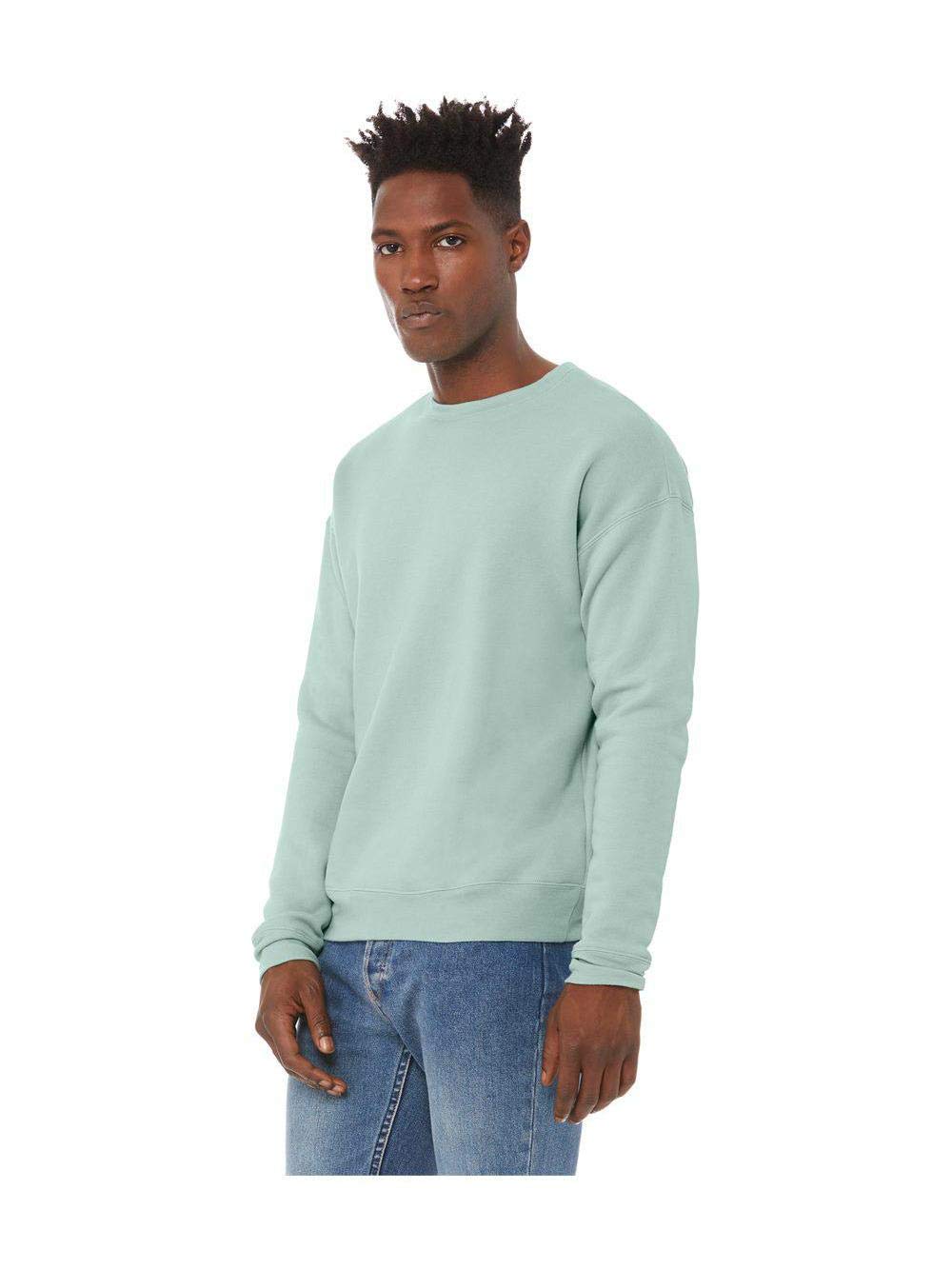 Unisex Drop Shoulder Fleece - WHITE - XS(D0102H7W9FP)