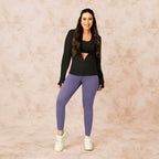 BlissClub The Ultimate Leggings Lite, Ankle Length Tights for Women for Gym, Yoga and Workout with High Waist,Regular Variant