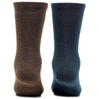 Bonjour Plain Full Length Woolen Socks for Kids- Pack Of 2