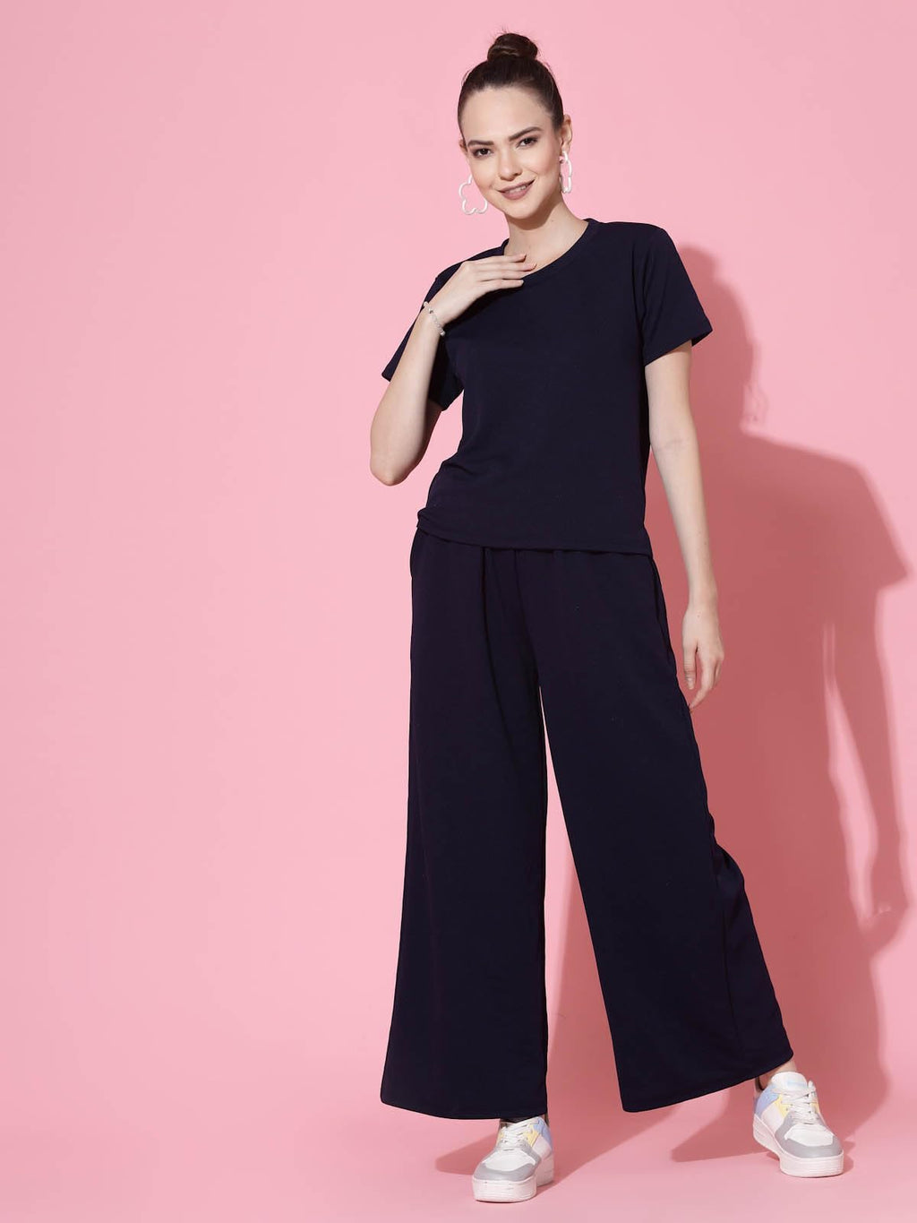 Oomph! Coord Set For Women Western, Blue - Md931