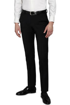 Louis Philippe Permapress Wrinkle Free Black Formal Trousers