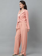 Kotty WomenS Dress Pant With Blazer Co-Ords Set