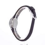 Timex Women's Easy Reader 25mm Watch - Silver-Tone Case Black Dial with Black Leather Strap