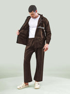 Lux Venus Tapping Rain Coat For Men Coffee