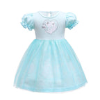 Dressy Daisy Ice Princess Tulle Dress for Toddler Girls Halloween Fancy Party Costume Summer Outfits Size 3T Blue, Style 23