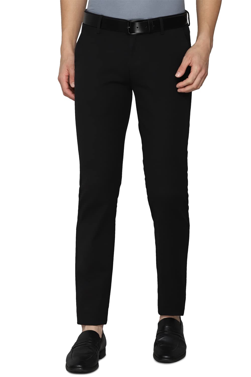 Allen Solly Men Slim Fit Solid Casual Cotton Stretch Pants