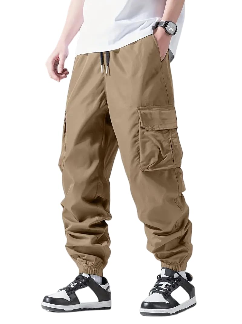 IndoPrimo Men Cargo || Men Cargo Pants || Men Cargo Pants Cotton || Cargos for Men || Men Cargo Trouser (in, Alpha, 2XL, Regular