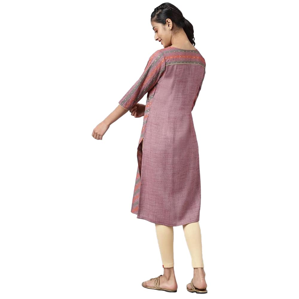 Aurelia Floral Polyester Mandarin Womens Kurta