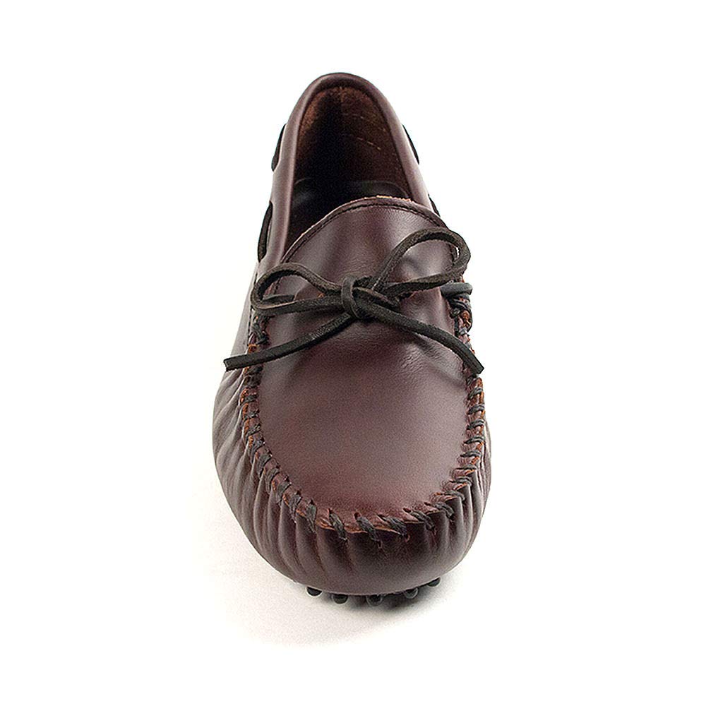 Minnetonka Men's Original Cowhide Driving Moccasin,Brown,10 M US