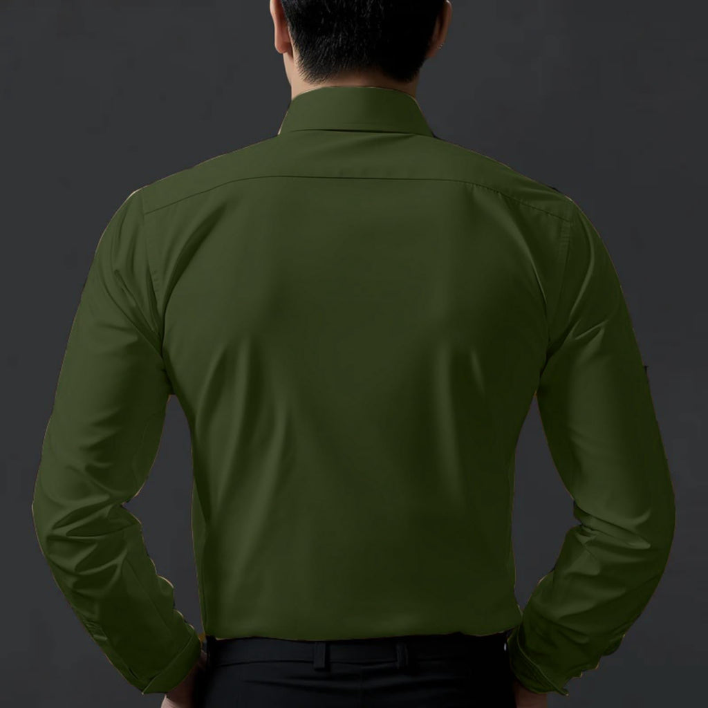 Deelmo MenS Stylish Solid Satin Casual Shirt For Men Full Sleeves| Poly Satin Silk Shirt