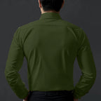 Deelmo MenS Stylish Solid Satin Casual Shirt For Men Full Sleeves| Poly Satin Silk Shirt