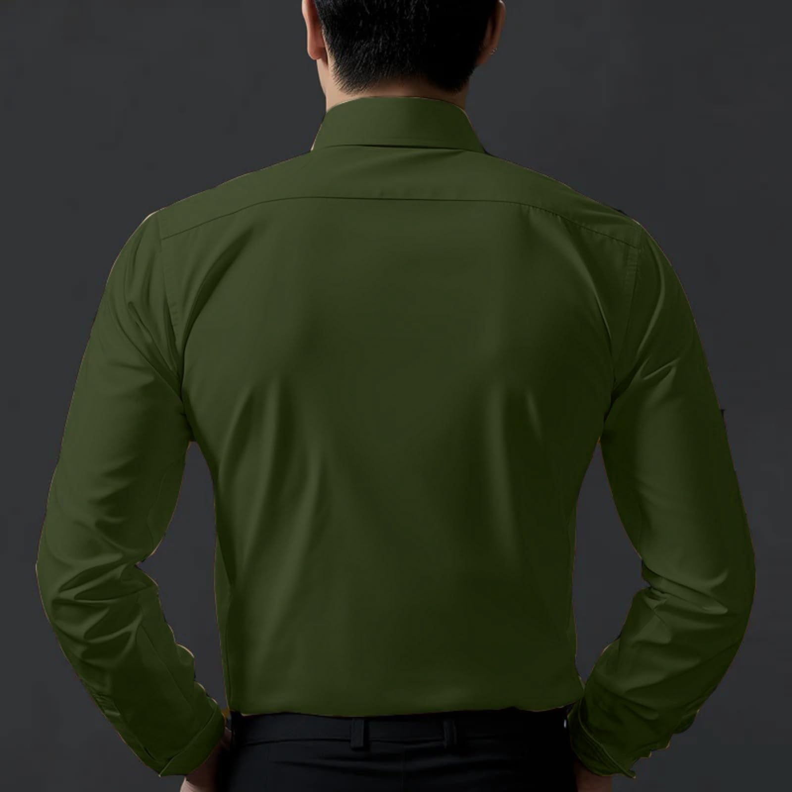 Deelmo MenS Stylish Solid Satin Casual Shirt For Men Full Sleeves| Poly Satin Silk Shirt