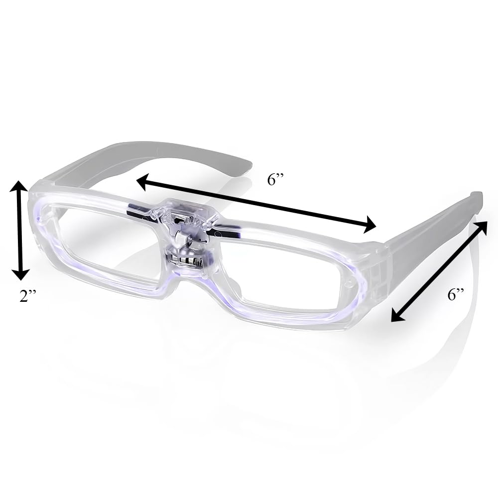 blinkee Sound Activated Glasses White