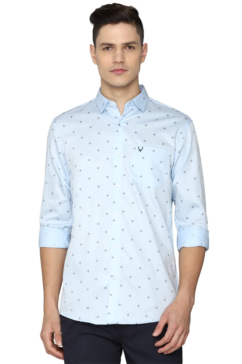 Allen Solly Men Slim Fit Regular Fit Printed Casual Cotton Shirt