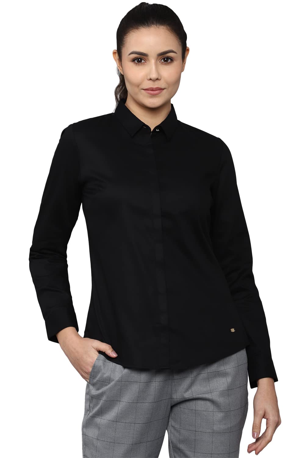 Allen Solly Women Casual Cotton Full Sleeve Stretch Shrug