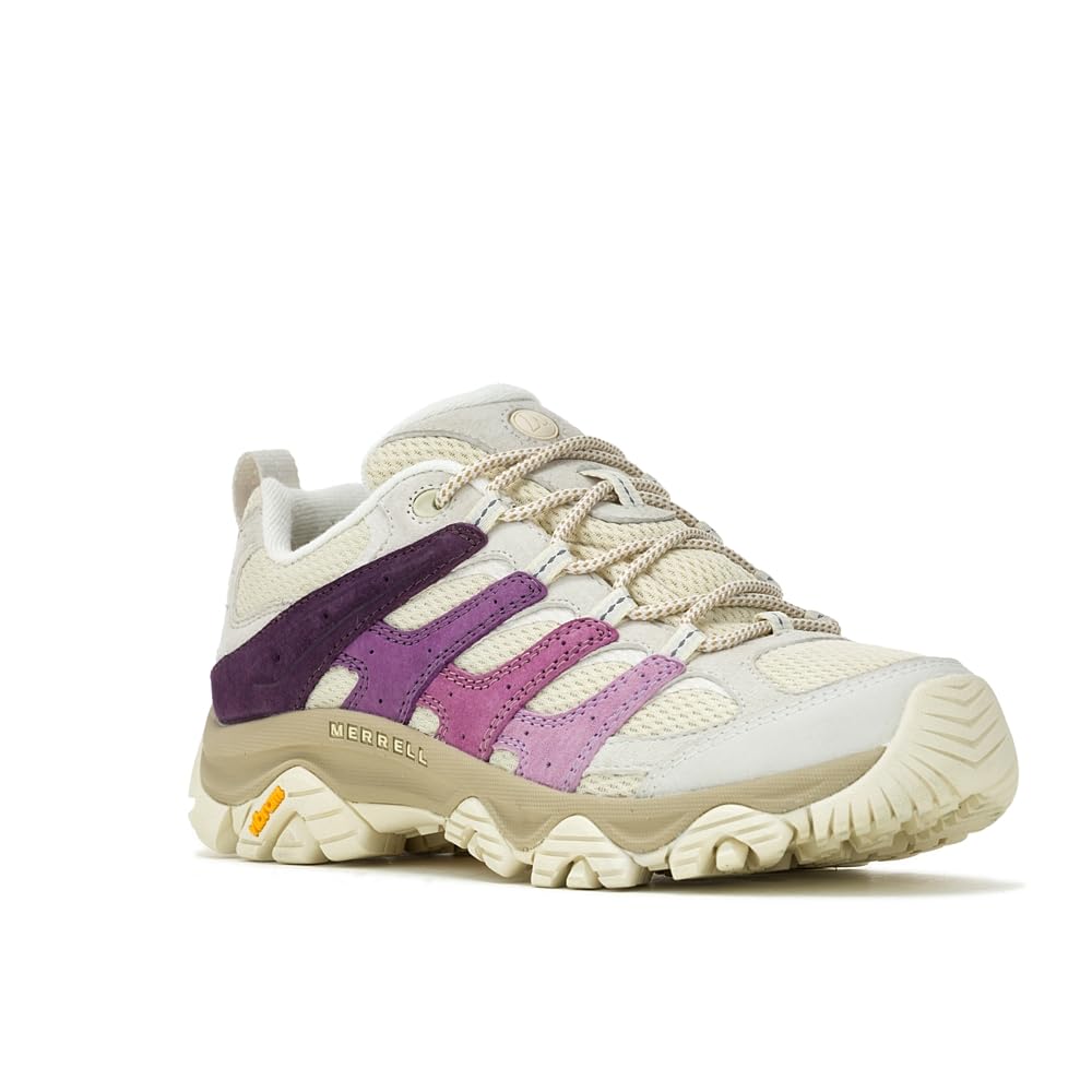 Merrell Women's Moab 3 Hiking Shoe, Parchment/Plum, 10