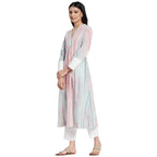 Fabindia Women Hand Block Printed 2 Piece Kurta Set Cotton_ Multicolour
